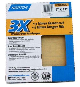 Norton 3X sand paper